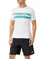 Koszulki męskie - Wilson T-shirt męski CHI SCRIPT CTN biały biały XXL - miniaturka - grafika 1