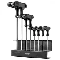 Narzędzia rowerowe - Romet Klucze imbusowe T z rączką HW-01B zestaw w stojaku, 2/2.5/3/4x100mm,5/6x150mm,8/10x200mm - miniaturka - grafika 1