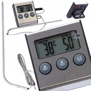 Termometr kuchenny z sondą elektroniczny do mięsa - Termometry kuchenne - miniaturka - grafika 1