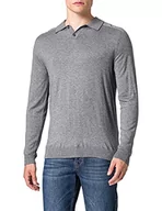 Swetry męskie - United Colors of Benetton Sweter męski, Szary melanż 61 V, XS - miniaturka - grafika 1