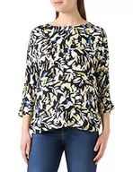 Koszulki i topy damskie - GERRY WEBER Edition T-shirt damski, Niebieski/zielony nadruk, 40 PL - miniaturka - grafika 1
