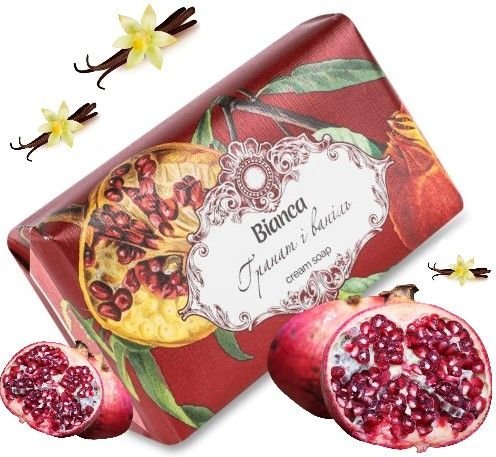 BIANCA Kremowe Mydło w Kostce GRANAT i WANILIA 200g
