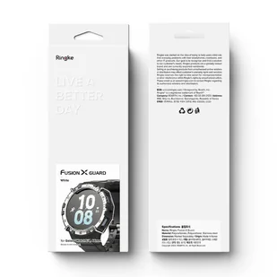 Ringke Fusion-X Guard etui z paskiem do Samsung Galaxy Watch 4 / 5 44mm czarne - Akcesoria do smartwatchy - miniaturka - grafika 1