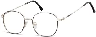 Sunoptic Okulary oprawki zerówki metalowe korekcyjne L125B - Okulary korekcyjne, oprawki, szkła - miniaturka - grafika 1