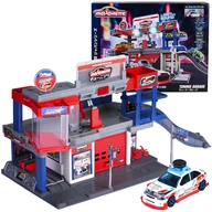 Tory, garaże, parkingi - Majorette Japan Series Zestaw Garaż Tuningowy + Autko Honda Civic Type R EK9 5+ - miniaturka - grafika 1