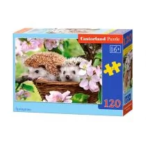 Castorland 120 ELEMENTÓW Jeże wiosną 13319 - Puzzle - miniaturka - grafika 1