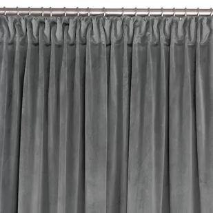 Zasłona VILA kolor grafitowy styl klasyczny taśma smok transparentna 7,5 cm velvet 530x245 homede - CURT/HOM/VILA/VELVET/PLEAT/D - Zasłony - miniaturka - grafika 1