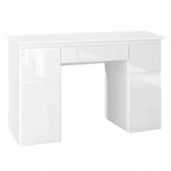 Biurka - Biurko MEGAN B1 białe FRONTY POŁYSK - miniaturka - grafika 1