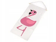 Organizery na łóżeczko - Lniany Organizer Flaming 30X65 Cm Zawieszany - miniaturka - grafika 1