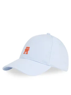 Tommy Hilfiger Czapka z daszkiem Th Imd Color 6 Panel Cap AM0AM13542 Błękitny - Czapki męskie - miniaturka - grafika 1