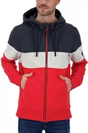 Kurtki męskie - Alife and Kickin KingsleyAK A męska bluza dresowa, kurtka rekreacyjna, bluza z zamkiem błyskawicznym, S-XXXL, granatowa, S, morski - miniaturka - grafika 1