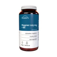 Witaminy i minerały - Vitaler's, Magnez 125 mg + B6 12,5 mg, 120 kaps. - miniaturka - grafika 1