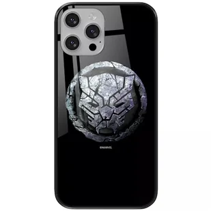 ERT GROUP etui na telefon Apple Iphone 13 PRO MAX, case oryginalny i oficjalnie licencjonowany przez Marvel, wzór Black Panther 015, wykonany z hartowanego szkła, etui ochronne - Etui i futerały do telefonów - miniaturka - grafika 1