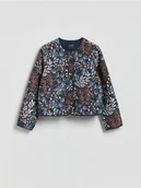 Moda i Uroda OUTLET - Reserved - Wzorzysta kurtka - granatowy - miniaturka - grafika 1