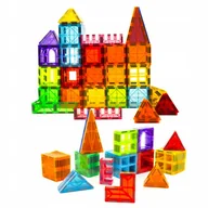 Klocki - Klocki konstrukcyjne EDUKACYJNE 3D kulki rurki dla dzieci 108el MAGNETYCZNE - miniaturka - grafika 1