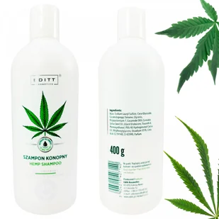 Editt Cosmetics, Szampon z Olejem Konopnym Wygładzający, 400g - Szampony do włosów - miniaturka - grafika 1