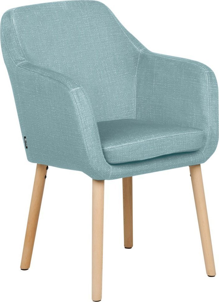 Beliani Krzesło do jadalni welurowe niebieskie YORKVILLE II