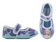 Kapcie damskie - Kapcie Papcie domowe Baleriny przedszkolne Frozen Kraina Lodu Elza r.31 - miniaturka - grafika 1