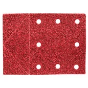 Materiały ścierne - Papier ścierny 115 x 160 mm, otwory, perforacja do odrywania, rzep, K40, 3 sztuki GRAPHITE - miniaturka - grafika 1