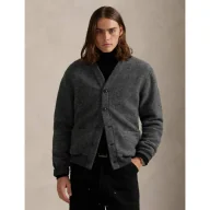 Swetry męskie - POLO RALPH LAUREN Wełniany kardigan Relaxed fit - miniaturka - grafika 1