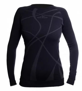 Bielizna sportowa damska - Koszulka termoaktywna Fjord Nansen AKKA LONG SHIRT black/graphite - XS - grafika 1