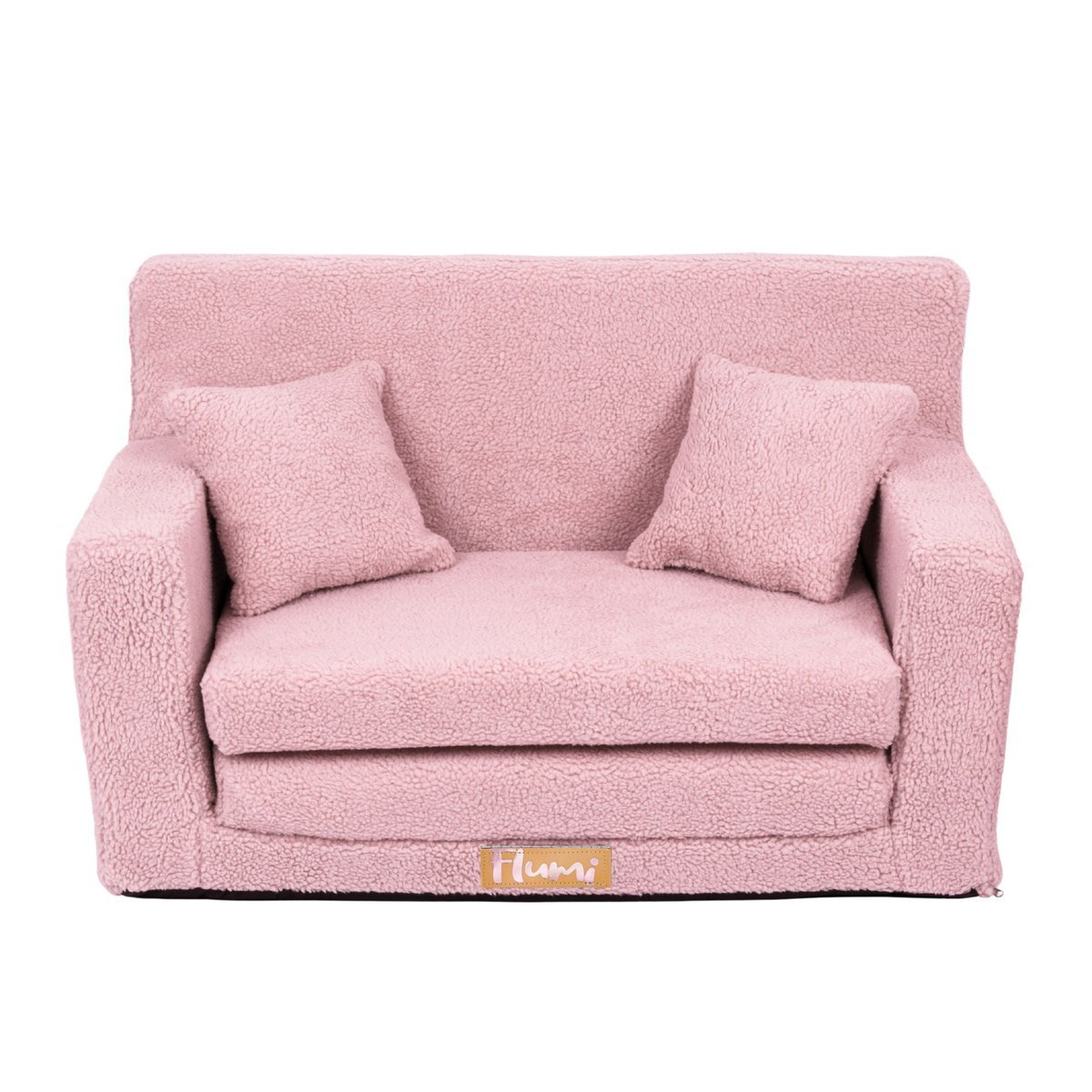 Kanapa Sofa rozkładana dla dzieci piankowa - baranek różowy