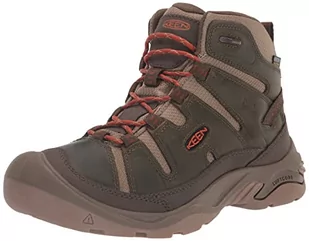 KEEN Męskie buty trekkingowe Circadia Mid, Ciemna oliwkowa glina garncarska, 42.5 EU - Buty trekkingowe męskie - miniaturka - grafika 1