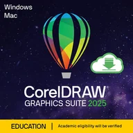 Programy użytkowe i narzędziowe - Corel CorelDRAW GS 2025 Edukacja 1 x licencja Electronic License Delivery (ELD) Czeska, Niemiecki, Holenderski, Angielski, Hiszpański, Francuska, Włoski, Polski ESDCDGS2025MLA - miniaturka - grafika 1