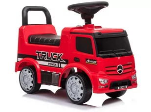 Import LEANToys Jeździk Mercedes Antos 656 Czerwony Dźwięk Klakson Reflektory Światła LT-7661-0 - Jeździki dla dzieci - miniaturka - grafika 1