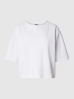 Koszulki i topy damskie - T-shirt o kroju oversized z okrągłym dekoltem - grafika 1
