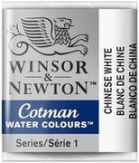 Farby i media malarskie - Winsor&Newton, farba akwarelowa Cotman półkostka, Chinese White - miniaturka - grafika 1