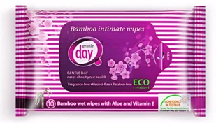 Gentle Day Chusuteczki nawilżane ekologiczne do higieny intymnej z Bambusem 10szt. - Chusteczki do higieny intymnej - miniaturka - grafika 2