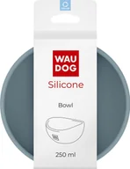 Miski dla psów - Collar WAU DOG MISKA SILIKONOWA 250ml SZARA - miniaturka - grafika 1