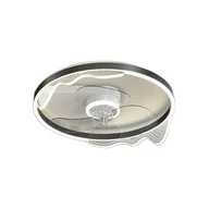 Wentylatory sufitowe - Wentylator sufitowy z oświetleniem, ściemnialny LED, nowoczesny design, A1, bezstopniowe ściemnianie - miniaturka - grafika 1