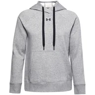 Bluzy sportowe damskie - Bluza damska Under Armour Rival Fleece HB Hoodie Rozmiar: XS / Kolor: szary - miniaturka - grafika 1