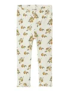 Lil Atelier Legginsy "Gavo" w kolorze żółto-kremowym - Spodenki dla niemowląt - miniaturka - grafika 1