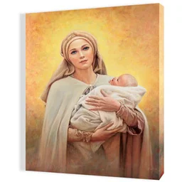 Obraz religijny na płótnie Matka Boża z Dzieciątkiem Jezus - Ikony i obrazy sakralne Obraz religijny na płótnie Matka Boża z Dzieciątkiem Jezus - Ikony i obrazy sakralne - miniaturka - grafika 1