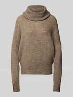 Swetry damskie - Sweter o kroju regular fit z dzianiny z dodatkiem wełny z alpaki model ‘IHKAMARA’ - miniaturka - grafika 1