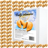 Desery dla dzieci - D&D Fun Cookies / Zestaw Ciasteczek "Cookies Classic Baby Shower - Blue" 100 Sztuk 600G - miniaturka - grafika 1