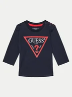 Bluzki damskie - Guess Bluzka N84I24 K8HM0 Granatowy Regular Fit - miniaturka - grafika 1