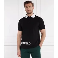 Koszule męskie - Karl Lagerfeld Polo | Regular Fit - miniaturka - grafika 1