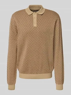 Sweter z dzianiny z kołnierzykiem polo model ‘BAO POLO KNIT’ - Koszulki męskie - miniaturka - grafika 1