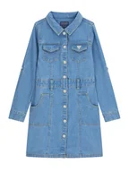 Sukienki i spódniczki dla dziewczynek - Guess Sukienka jeansowa J6RK32 D4EU0 Niebieski Regular Fit - miniaturka - grafika 1