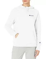 Bluzy damskie - Champion Damska bluza z kapturem Powerblend z polarem, napis na lewej piersi, White-y08160, XXL - miniaturka - grafika 1