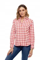 Koszule damskie - WRANGLER LS 1PKT SHIRT LOLLIPOP RED W5Z1T2XSK S - miniaturka - grafika 1
