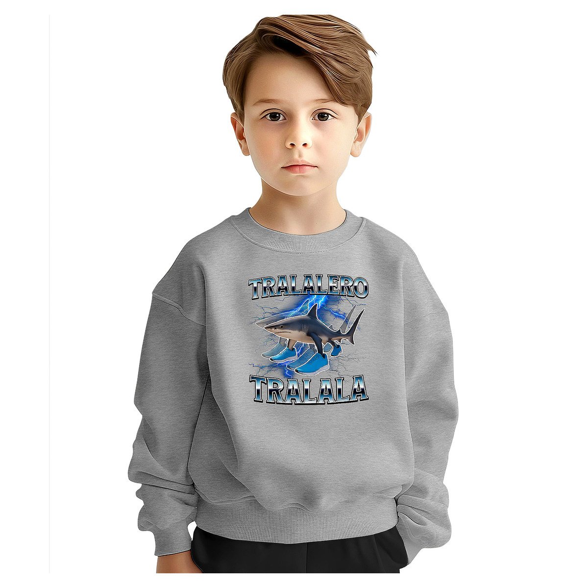 BLUZA DZIECIĘCA BRAINROT TRALALERO TRALALA 134-140 DLA CHŁOPCA DZIEWCZYNKI