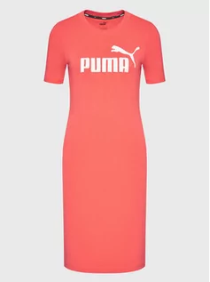 Sukienki - Puma Sukienka codzienna Essentials 848349 Różowy Slim Fit - grafika 1