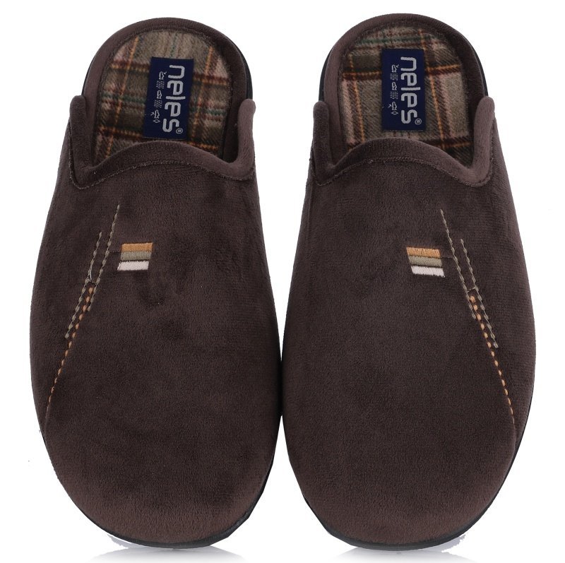 Pantofle męskie hiszpańskie Neles T9-4724A MARRON R.42