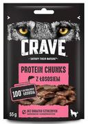 Przysmaki dla psów - Crave CRAVE Protein Chunks 55g bezzbożowy przysmak dla psa z łososiem - miniaturka - grafika 1