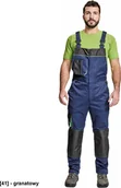 Odzież robocza - CERVA CREMORNE ogrodniczki - męskie ogrodniczki robocze, wytrzymała tkanina bawełnianiana, 60% bawełna, 40% poliester - granatowy 46 - miniaturka - grafika 1